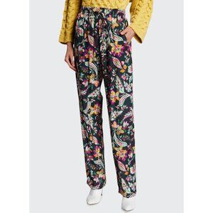 Like New Isabel Marant Etoile Benton Floral Straight Leg Pants 36, Small $535